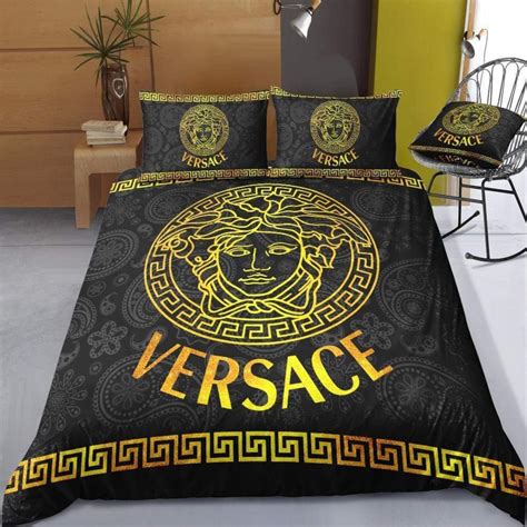 cheap versace bed sheets|versace comforters on sale.